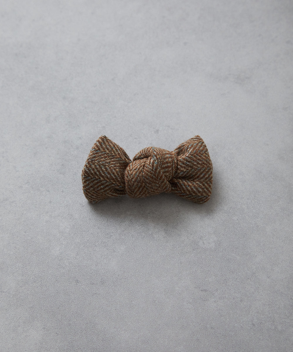 ヘリンボーン柄蝶ネクタイ(ボタン取り外しシャツ対応)