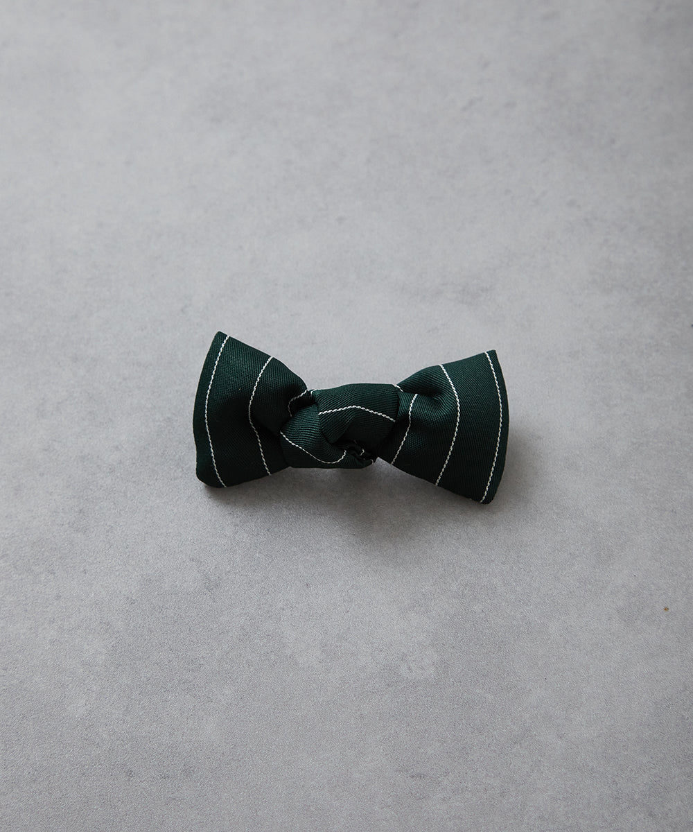 ストライプ柄蝶ネクタイ(ボタン取り外しシャツ対応)