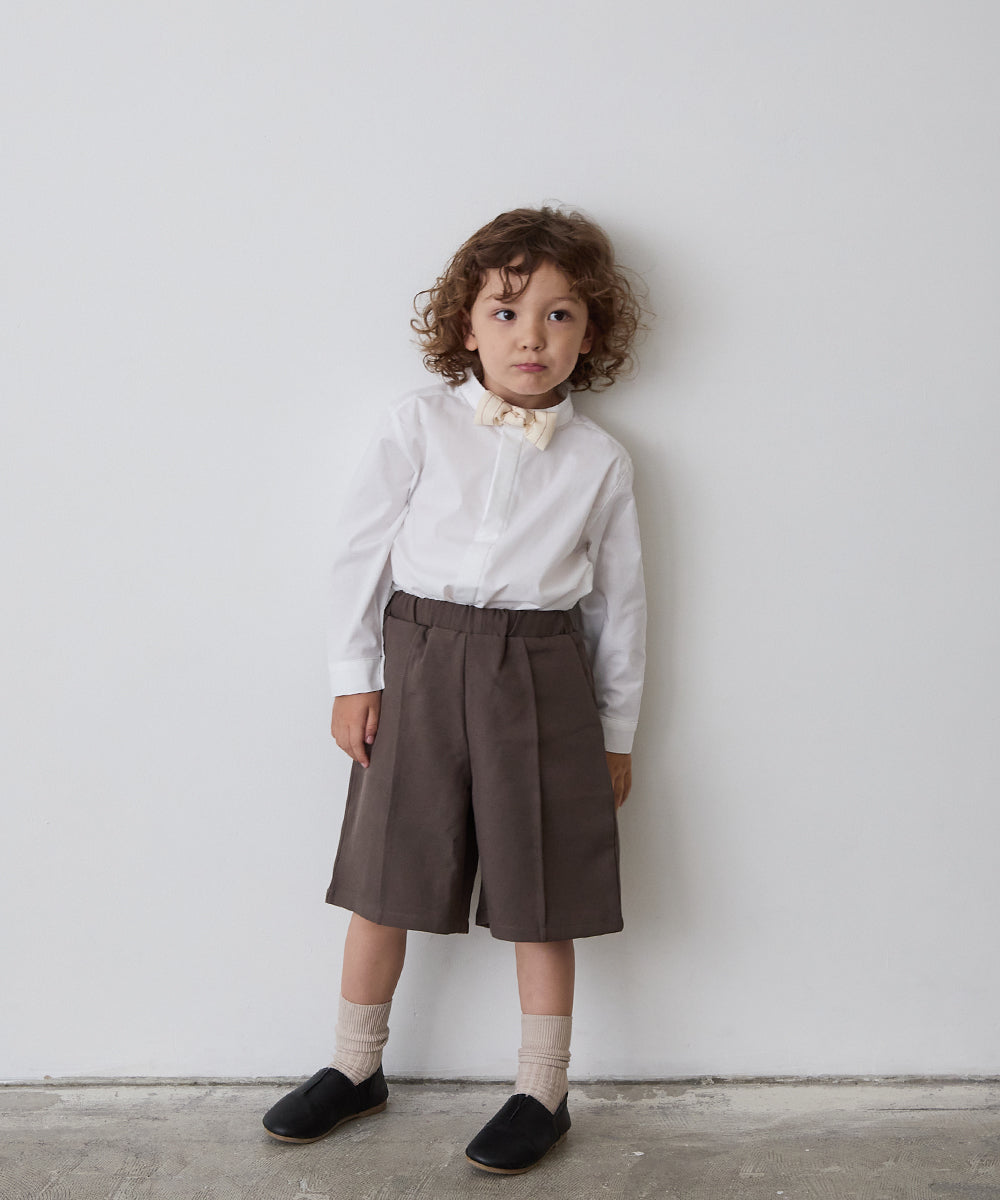 ストライプ柄蝶ネクタイ(ボタン取り外しシャツ対応)