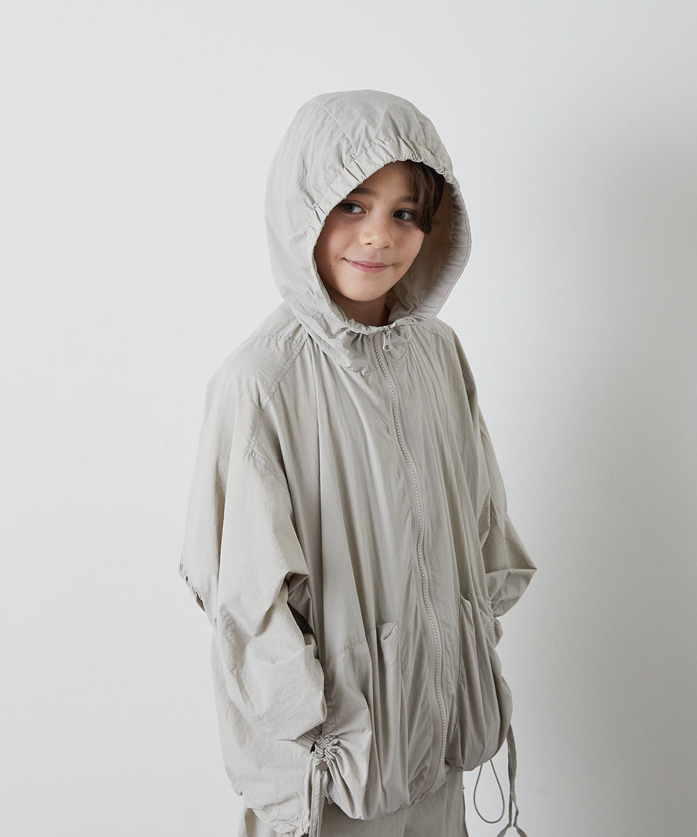 撥水加工フーデットブルゾン