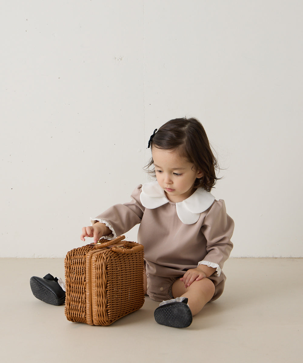 【リンクコーデ】ダブルカラーセレモニーロンパース