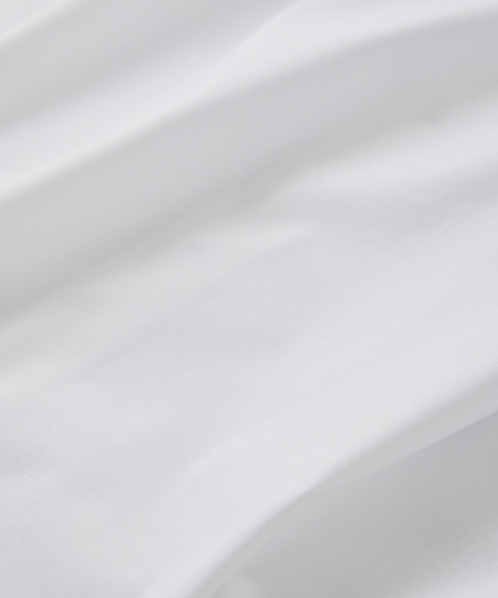 バンドカラーリラックスシャツ(ボタン取り外し対応)