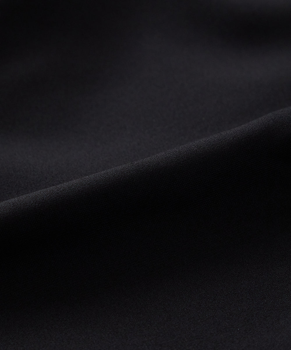 ノーカラージャケットセットアップ(裏地ストライプ)