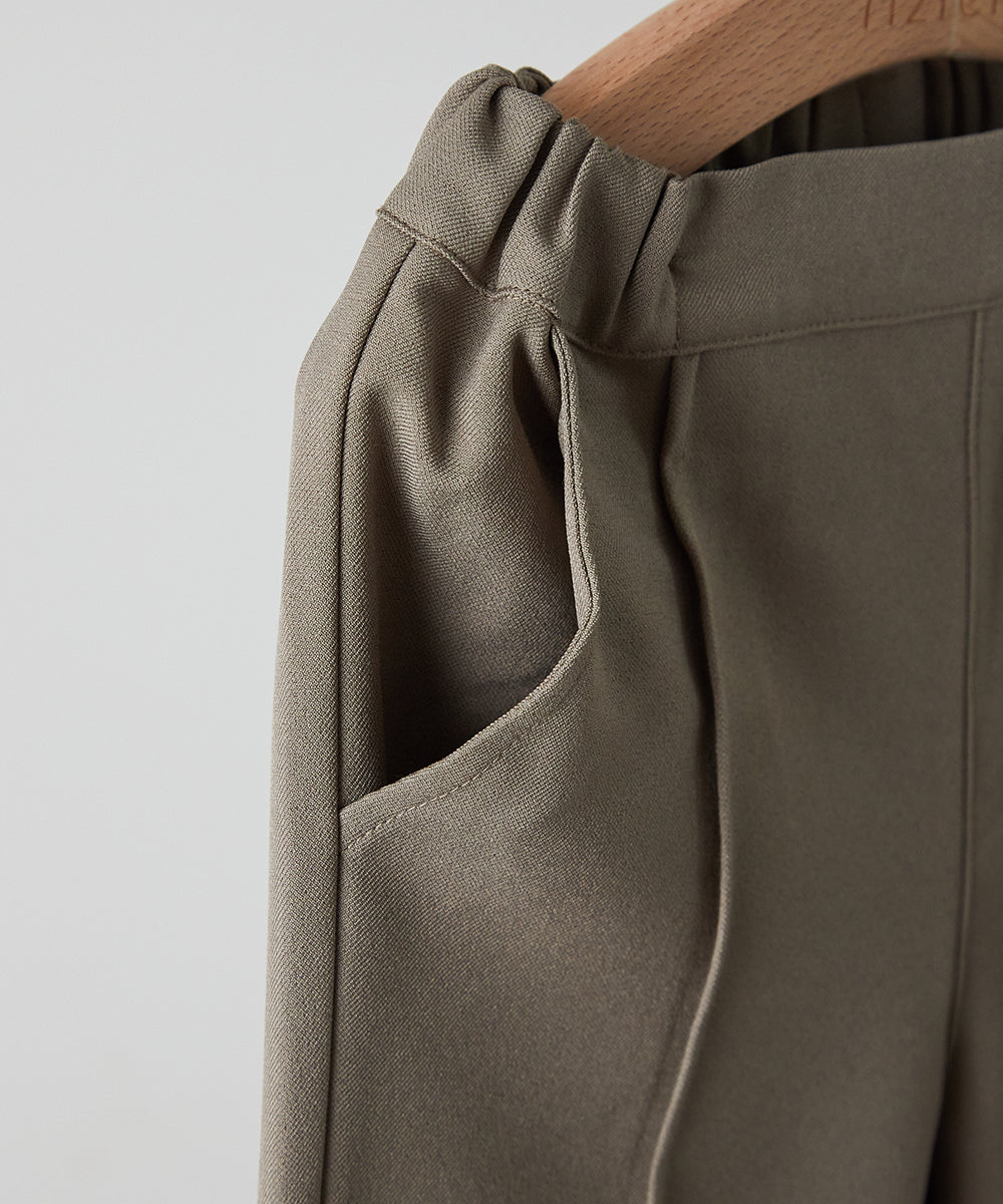 ノーカラージャケットセットアップ(裏地ストライプ)