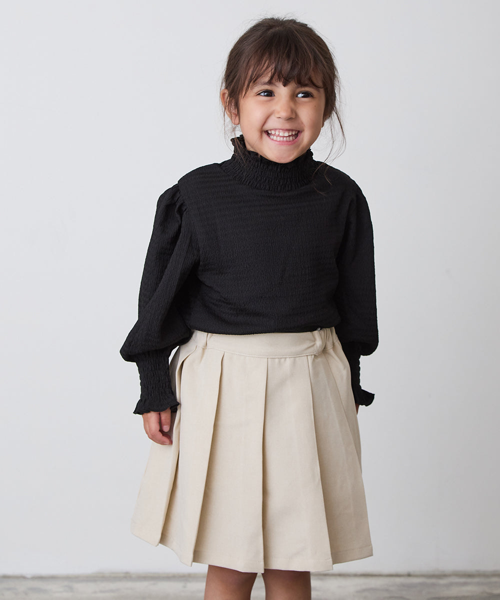 ノーカラージャケットプリーツスカートセットアップ