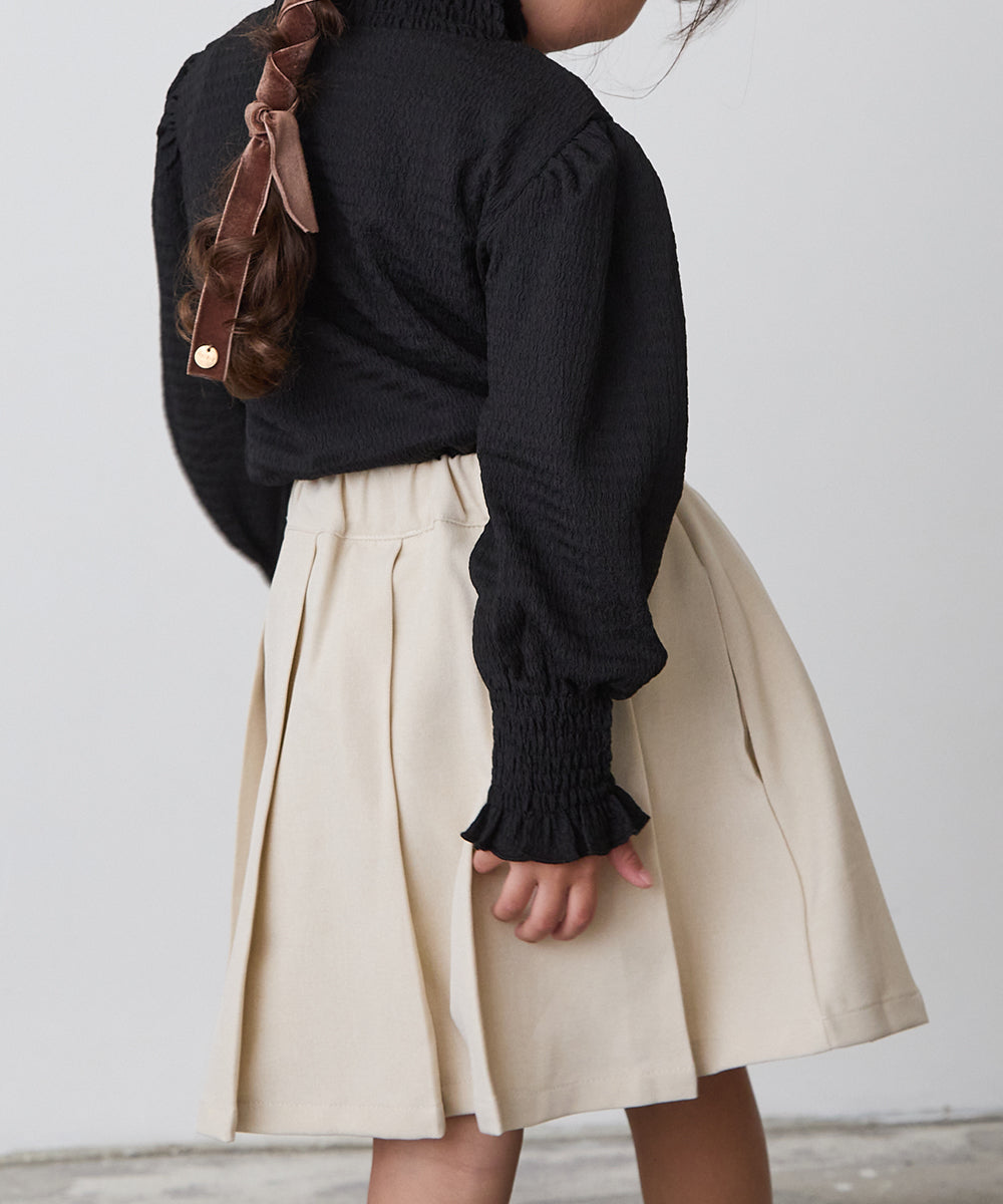 ノーカラージャケットプリーツスカートセットアップ