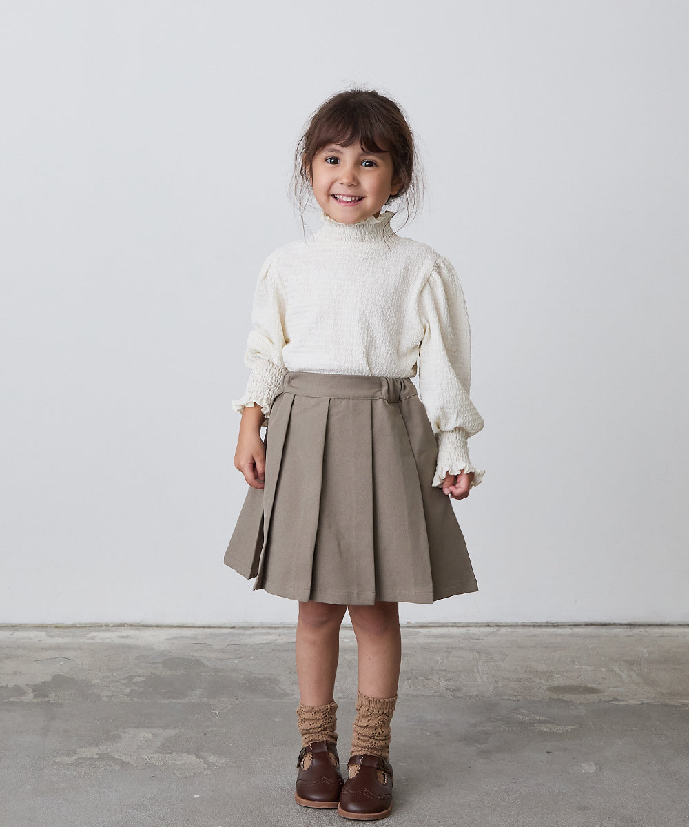 ノーカラージャケットプリーツスカートセットアップ