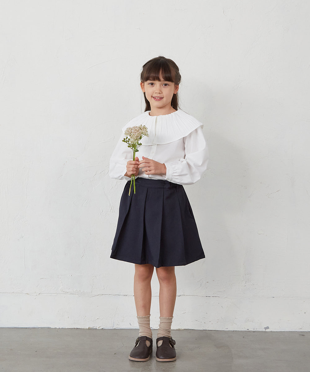 ノーカラージャケットプリーツスカートセットアップ
