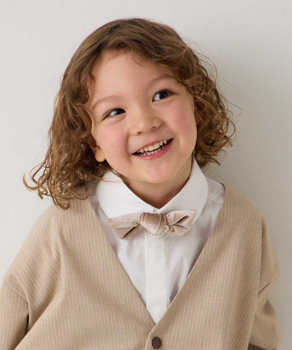 ベルベット蝶ネクタイ(ボタン取り外しシャツ対応)