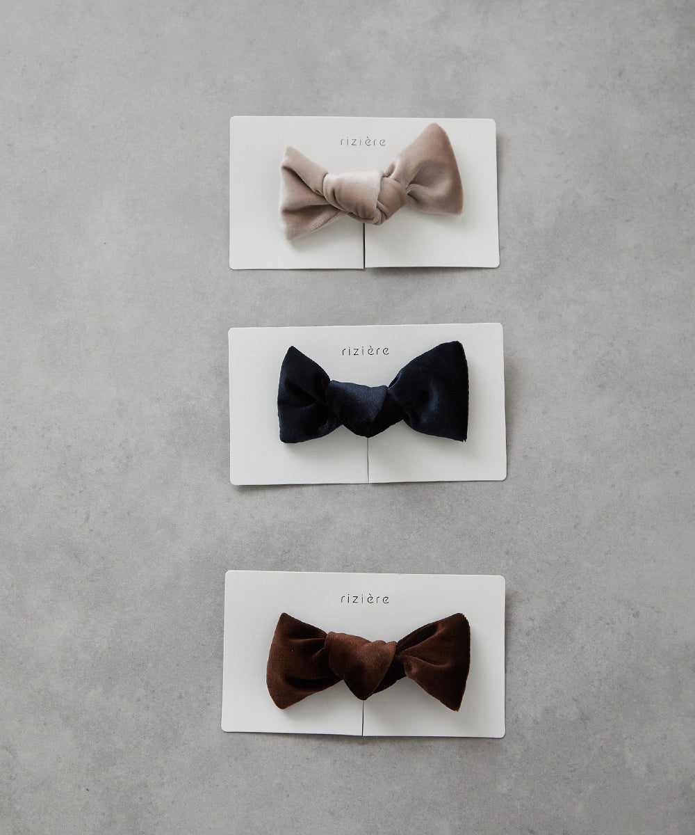 ベルベット蝶ネクタイ(ボタン取り外しシャツ対応)