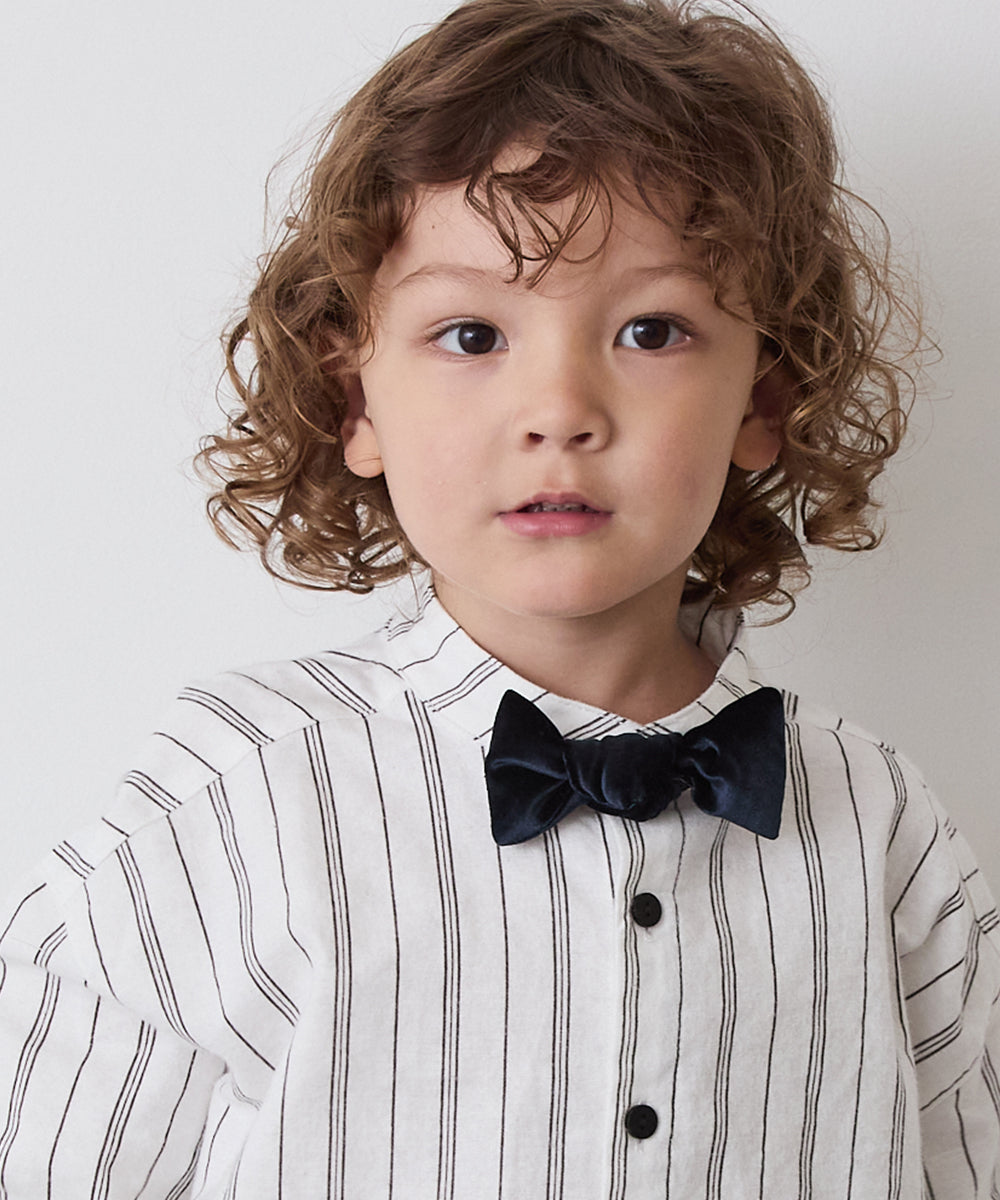 ベルベット蝶ネクタイ(ボタン取り外しシャツ対応)