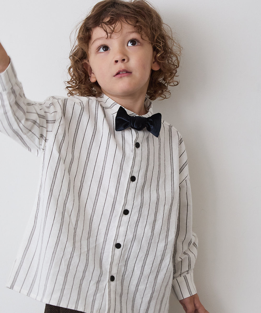 ベルベット蝶ネクタイ(ボタン取り外しシャツ対応)