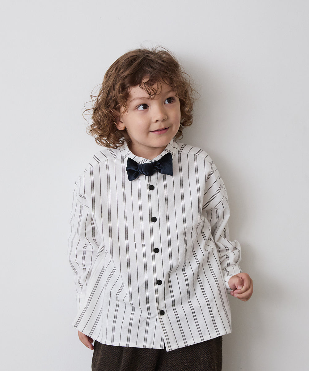 ベルベット蝶ネクタイ(ボタン取り外しシャツ対応)