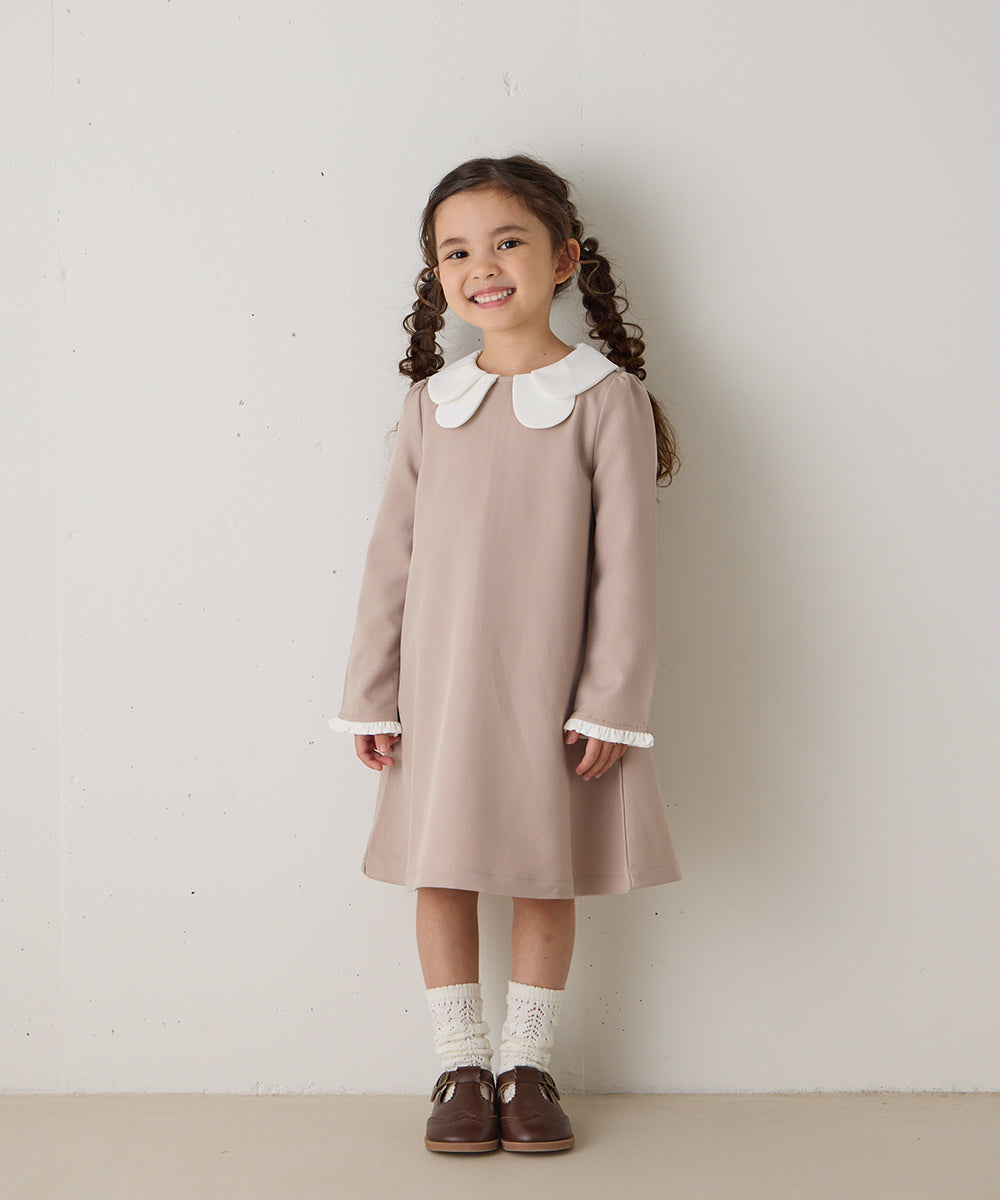 【リンクコーデ】ダブルカラーセレモニーワンピース