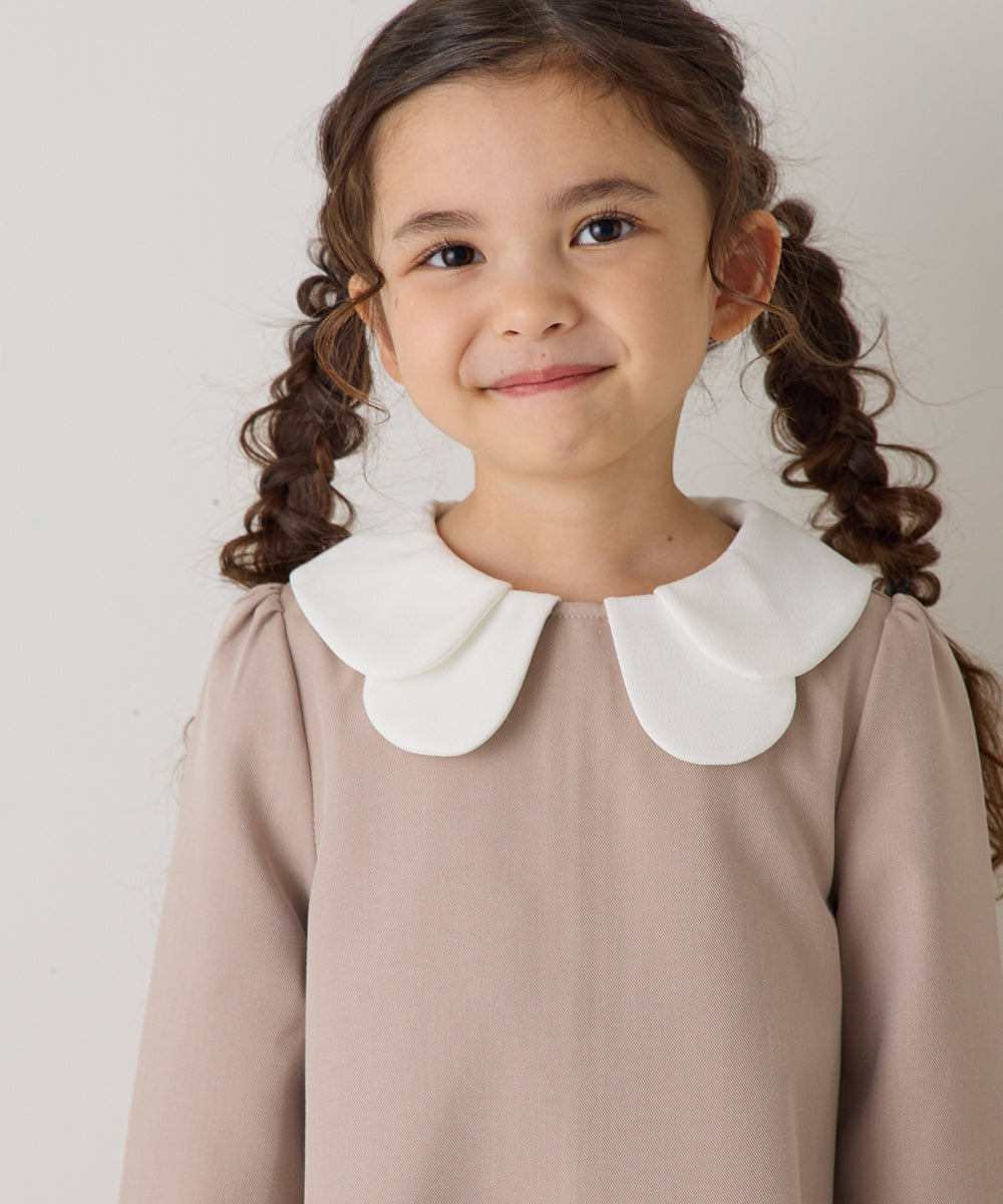 【リンクコーデ】ダブルカラーセレモニーワンピース