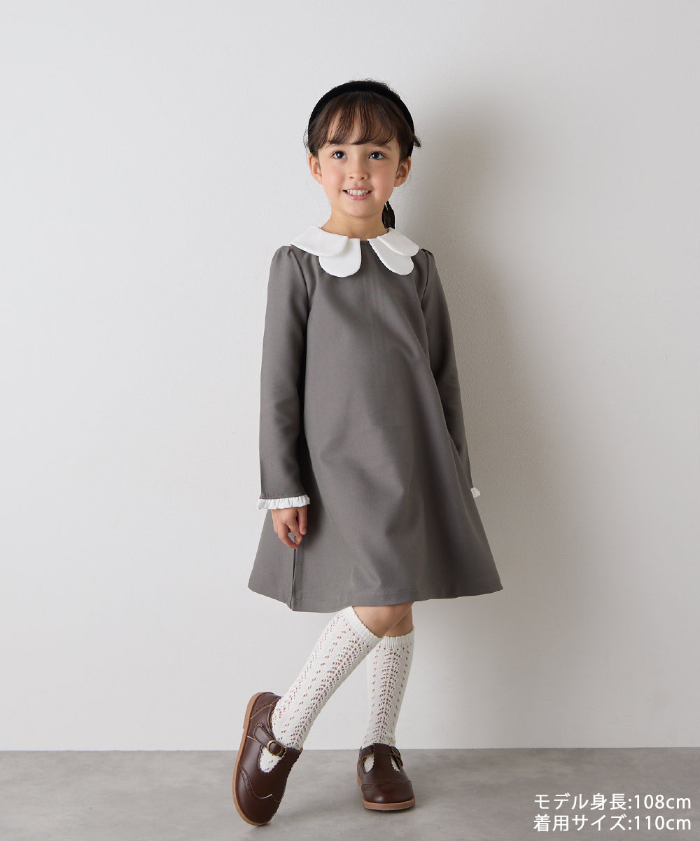 【リンクコーデ】ダブルカラーセレモニーワンピース