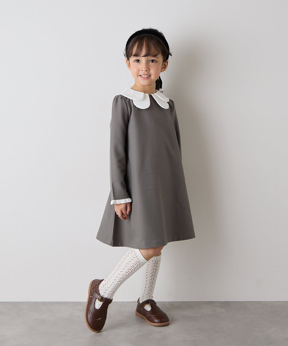 【リンクコーデ】ダブルカラーセレモニーワンピース