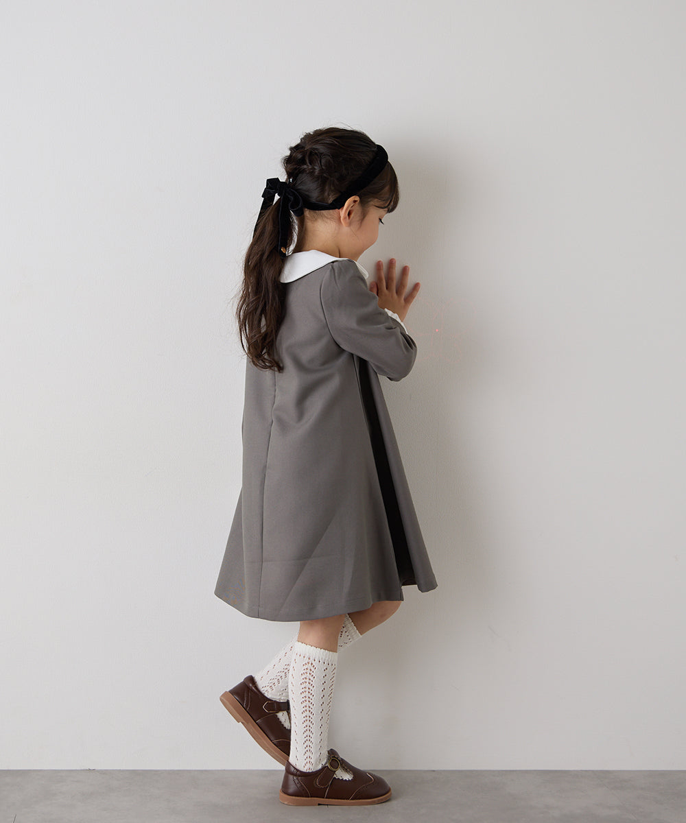 【リンクコーデ】ダブルカラーセレモニーワンピース