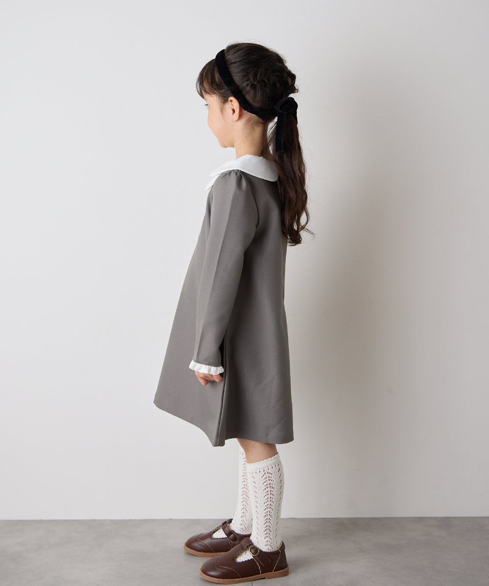 【リンクコーデ】ダブルカラーセレモニーワンピース