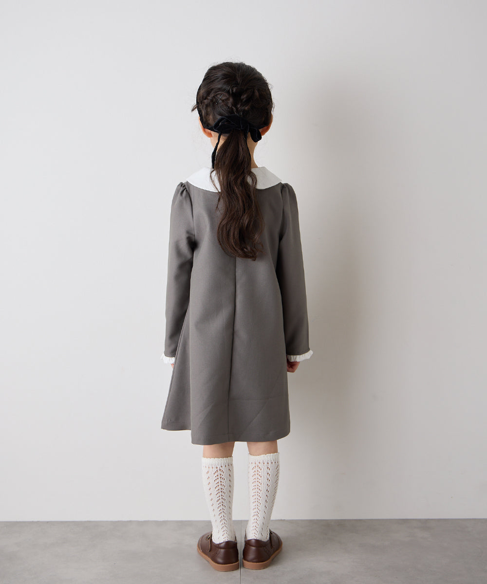 【リンクコーデ】ダブルカラーセレモニーワンピース