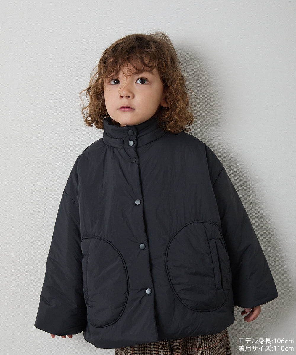 アエロフロート 非売品 フード付きジャケット ネイビー M 撥水加工サークルポケット中綿コート（フード取り外し可能）