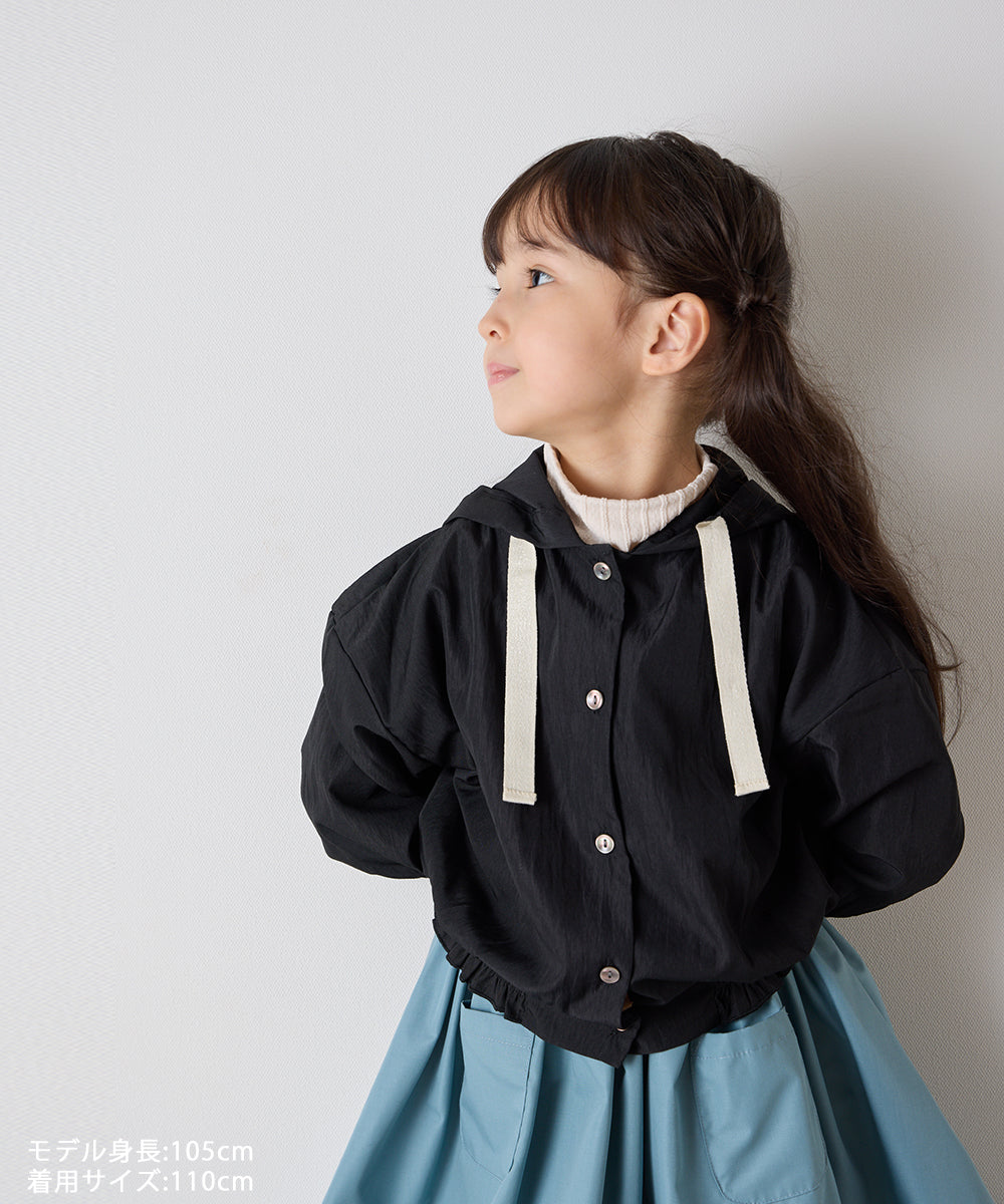 シャーリングギャザーライトブルゾン