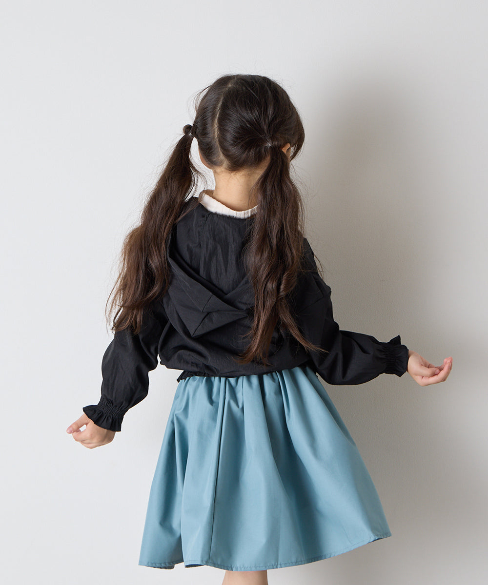 シャーリングギャザーライトブルゾン