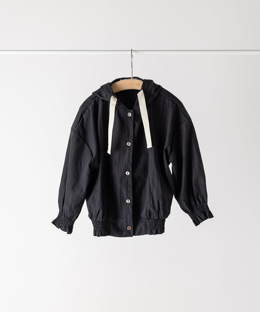 シャーリングギャザーライトブルゾン