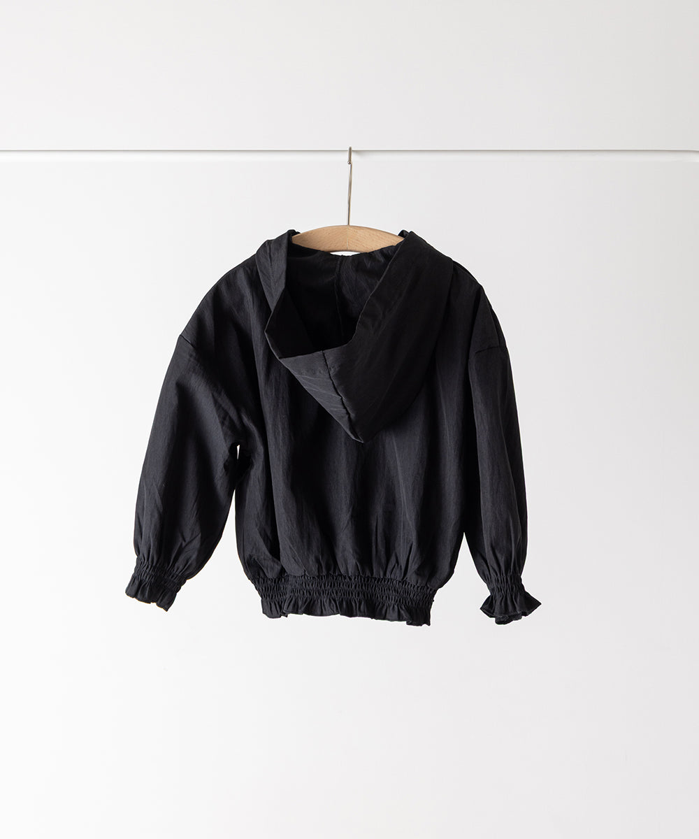 シャーリングギャザーライトブルゾン