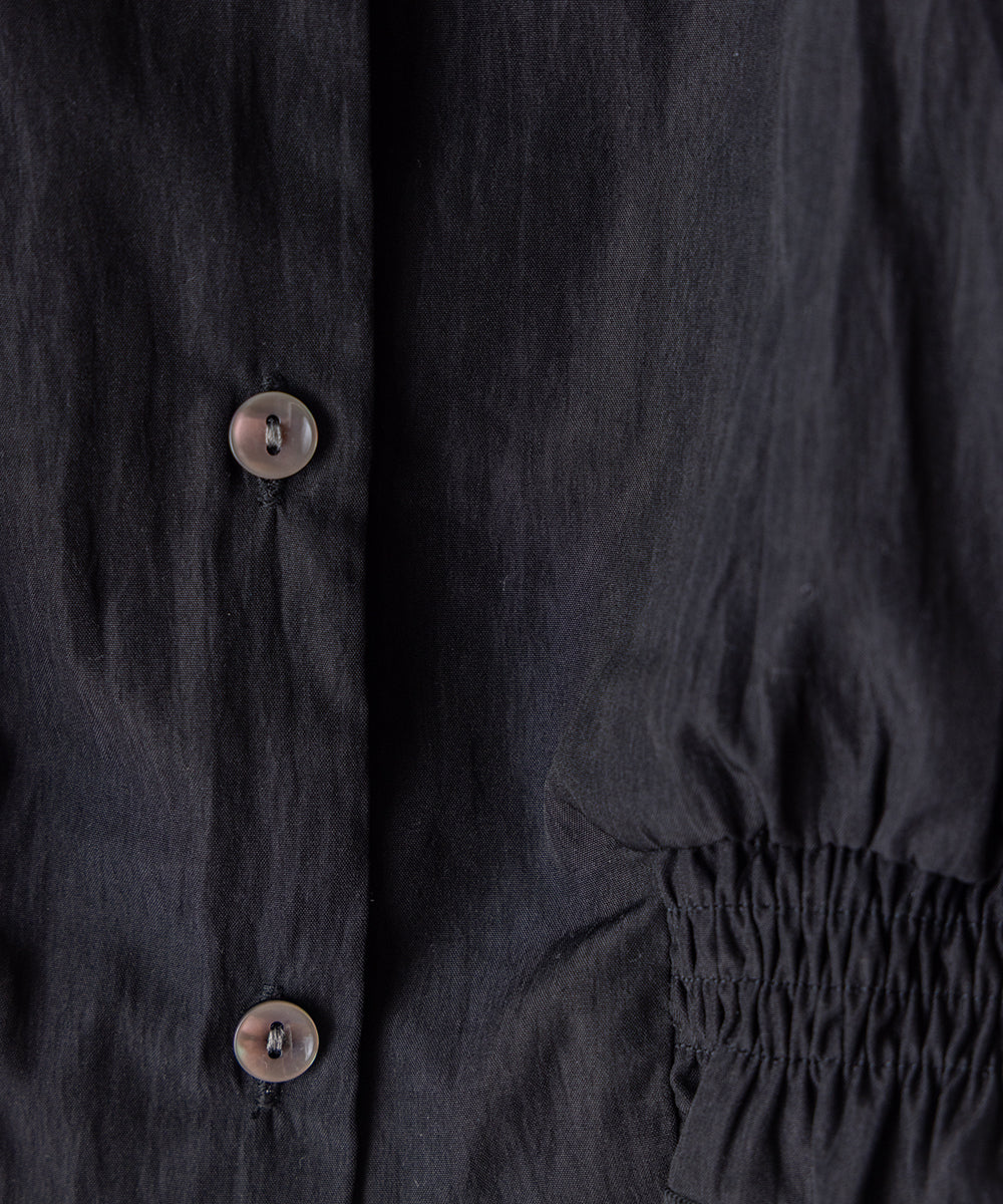 シャーリングギャザーライトブルゾン