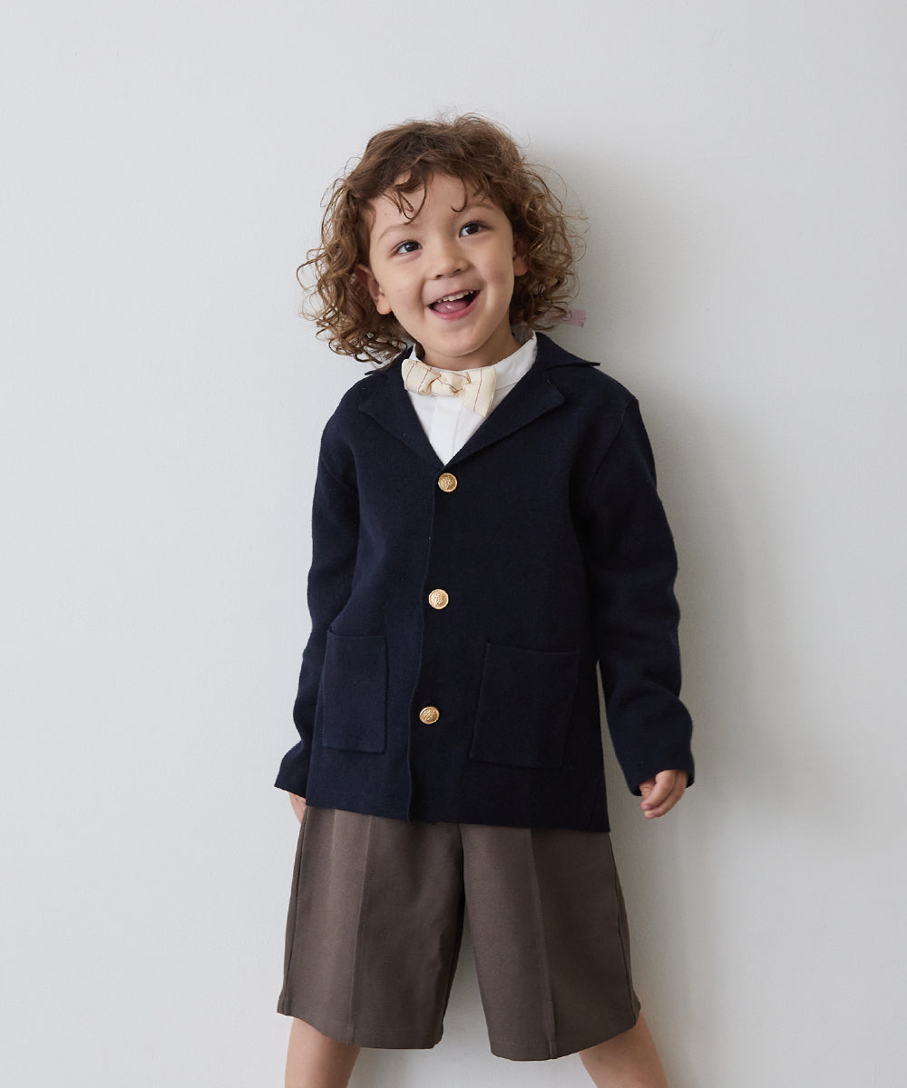 ミラノリブニットブレザー