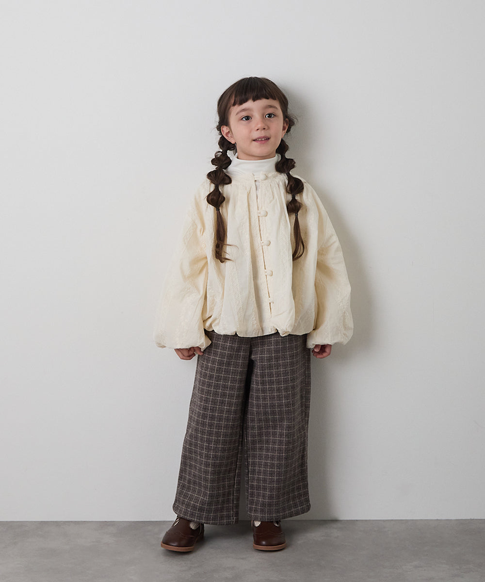 ピンタックバルーンレースブルゾン