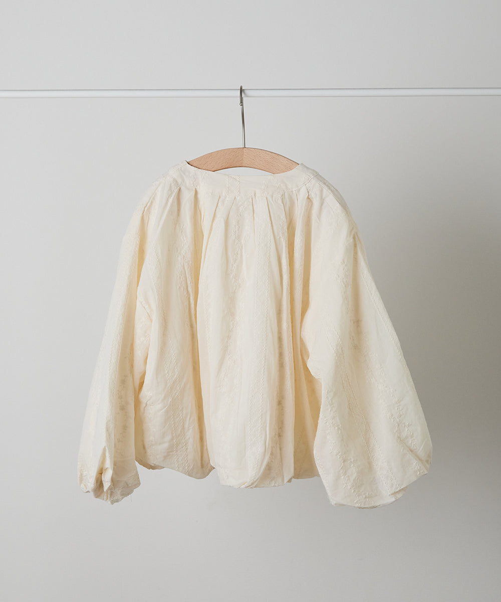 ピンタックバルーンレースブルゾン