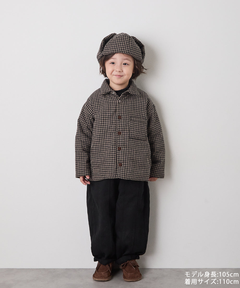 チェック柄中綿ジャケット