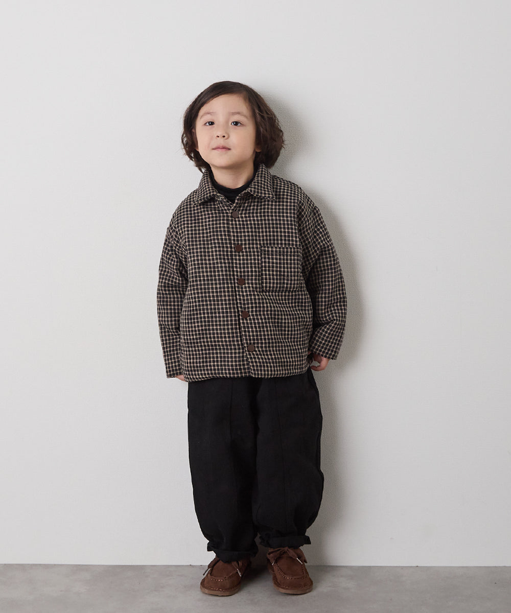 チェック柄中綿ジャケット