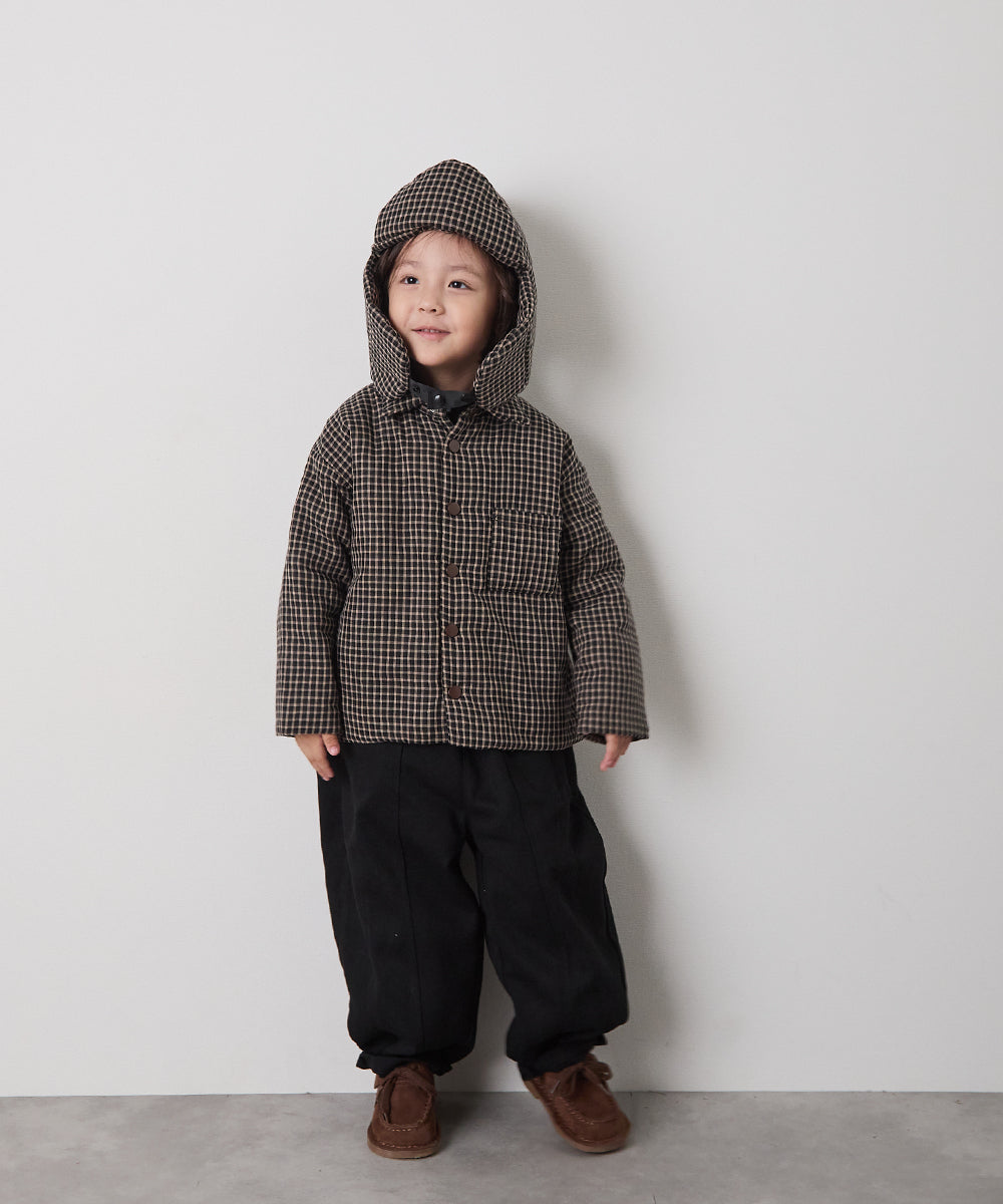 チェック柄中綿ジャケット