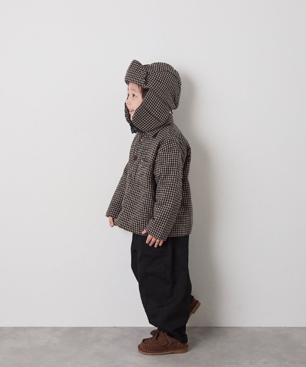 チェック柄中綿ジャケット