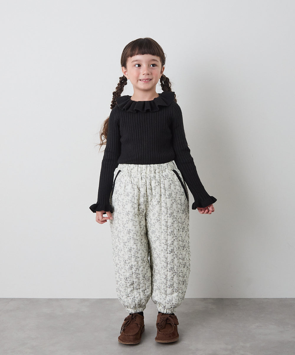 フリルカラーニットプルオーバー