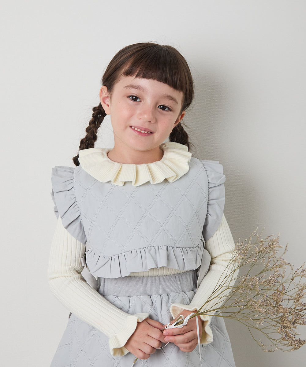 フリルカラーニットプルオーバー