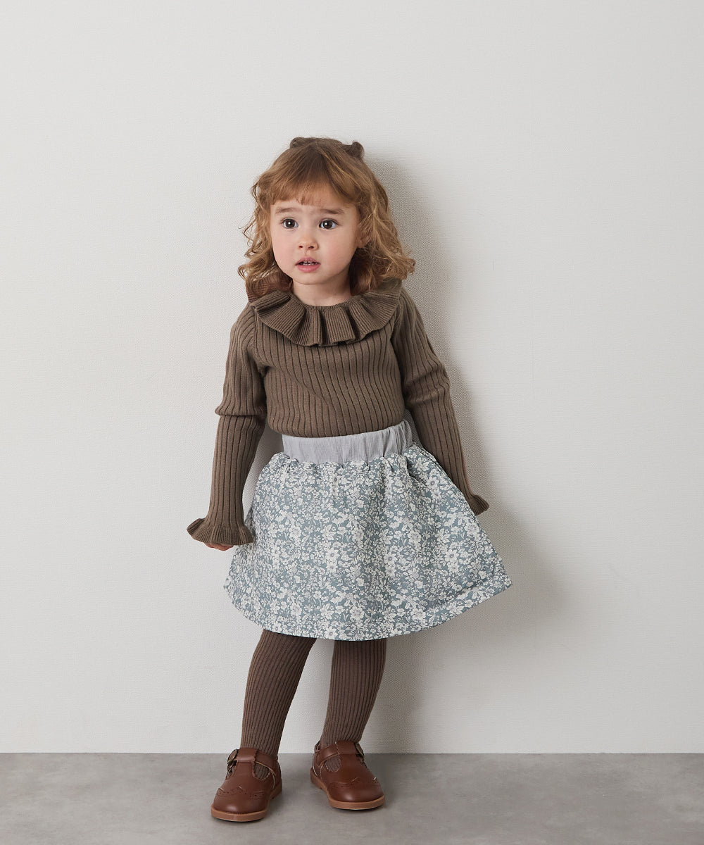 フリルカラーニットプルオーバー