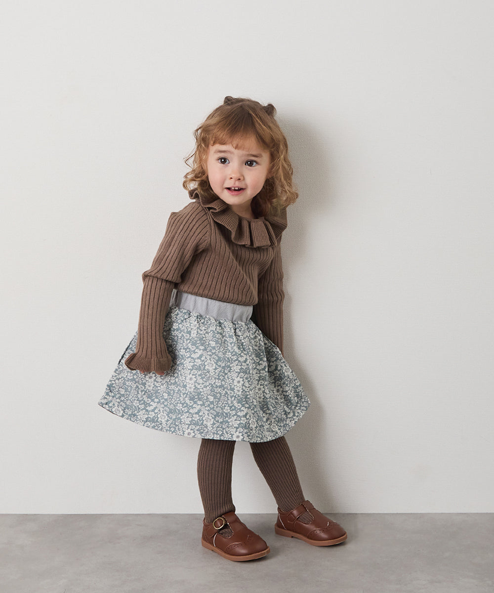 フリルカラーニットプルオーバー