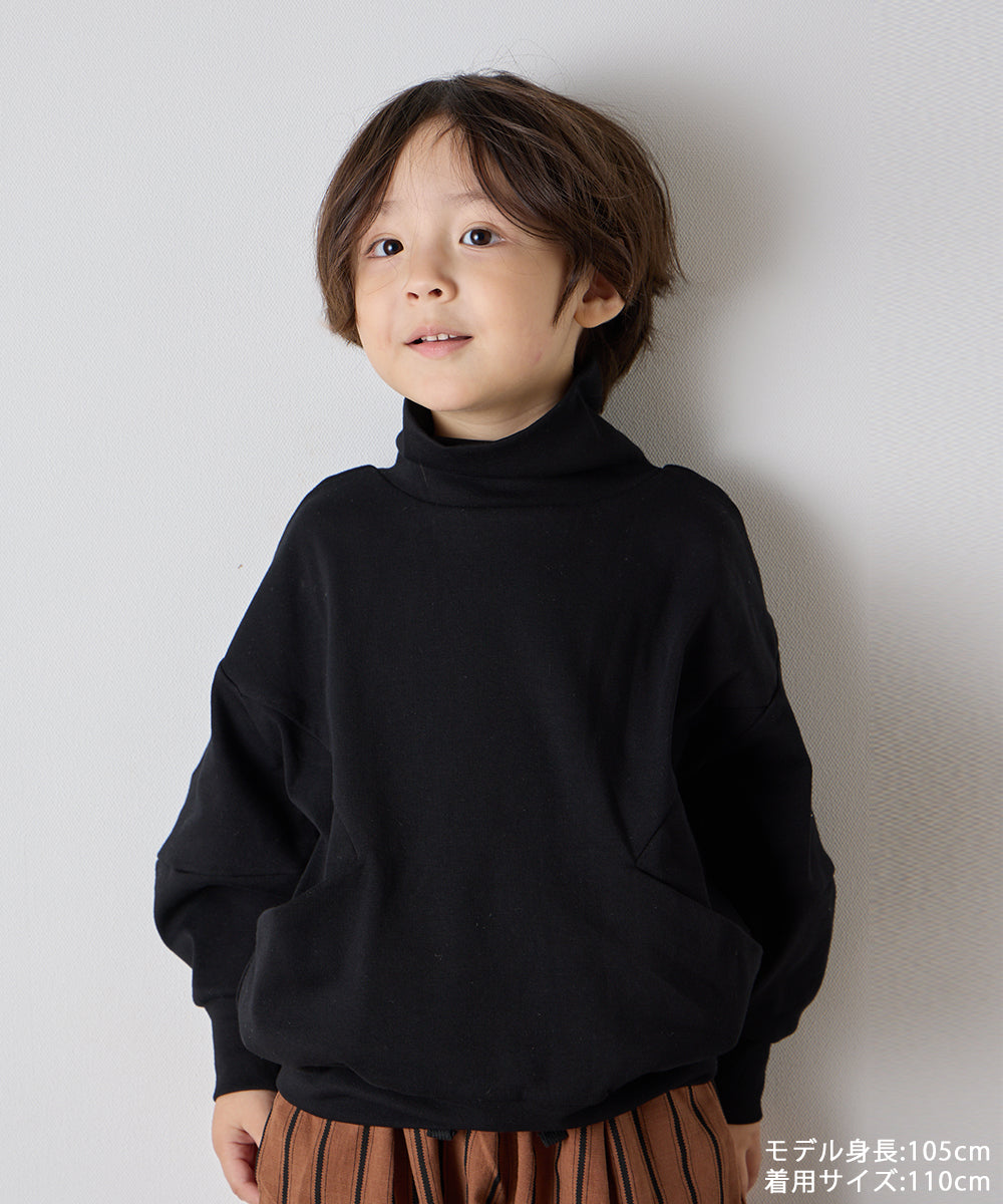 モックネックデザインカットソー