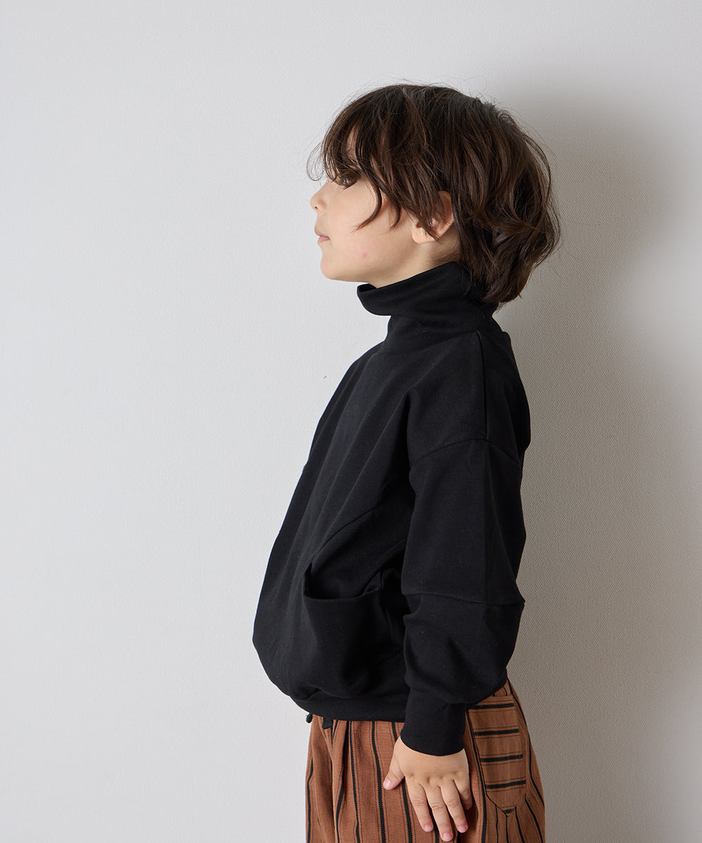 モックネックデザインカットソー