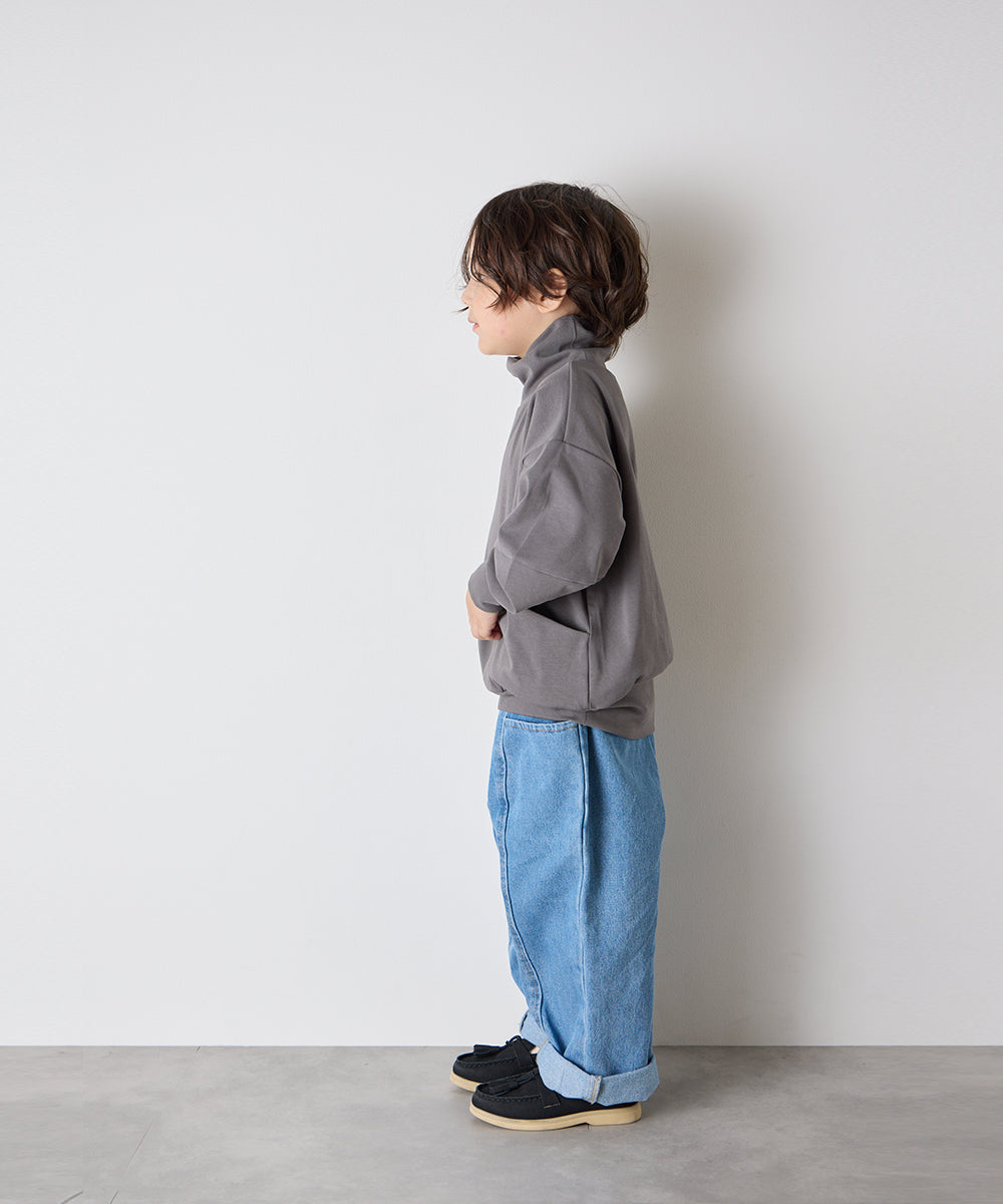 モックネックデザインカットソー