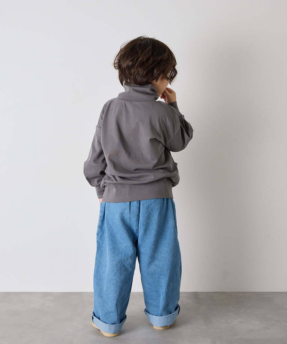 モックネックデザインカットソー