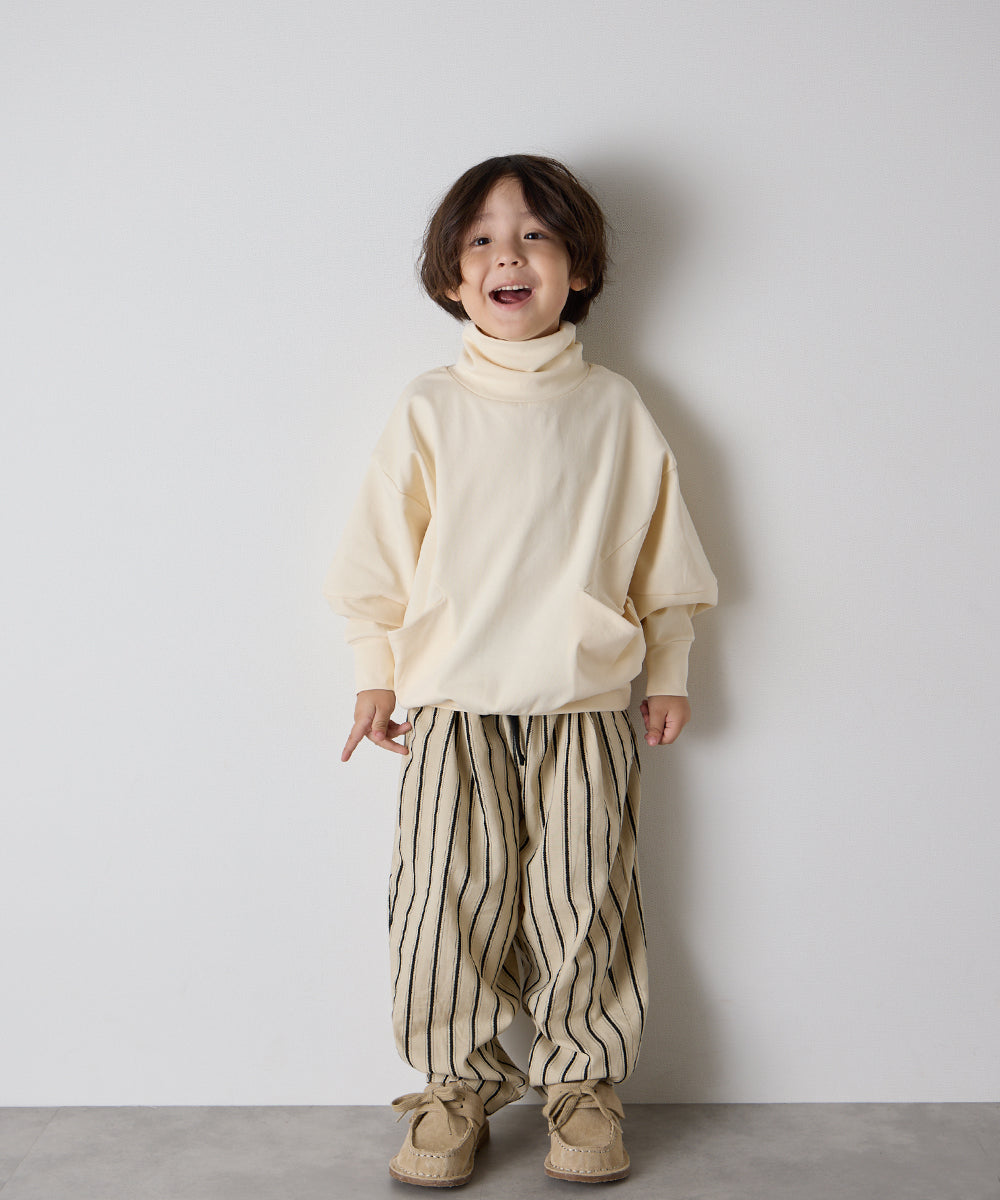 モックネックデザインカットソー