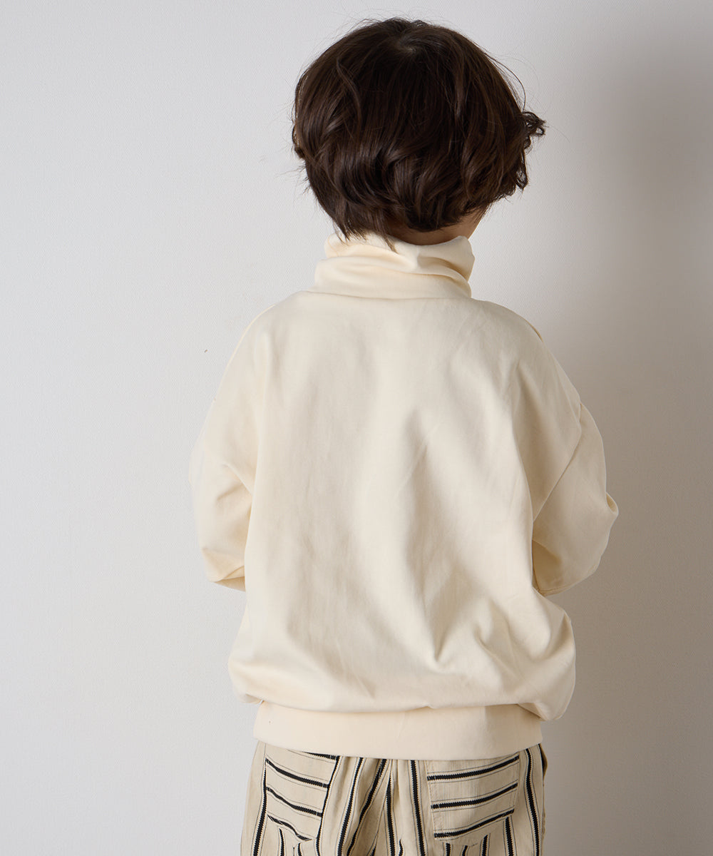 モックネックデザインカットソー