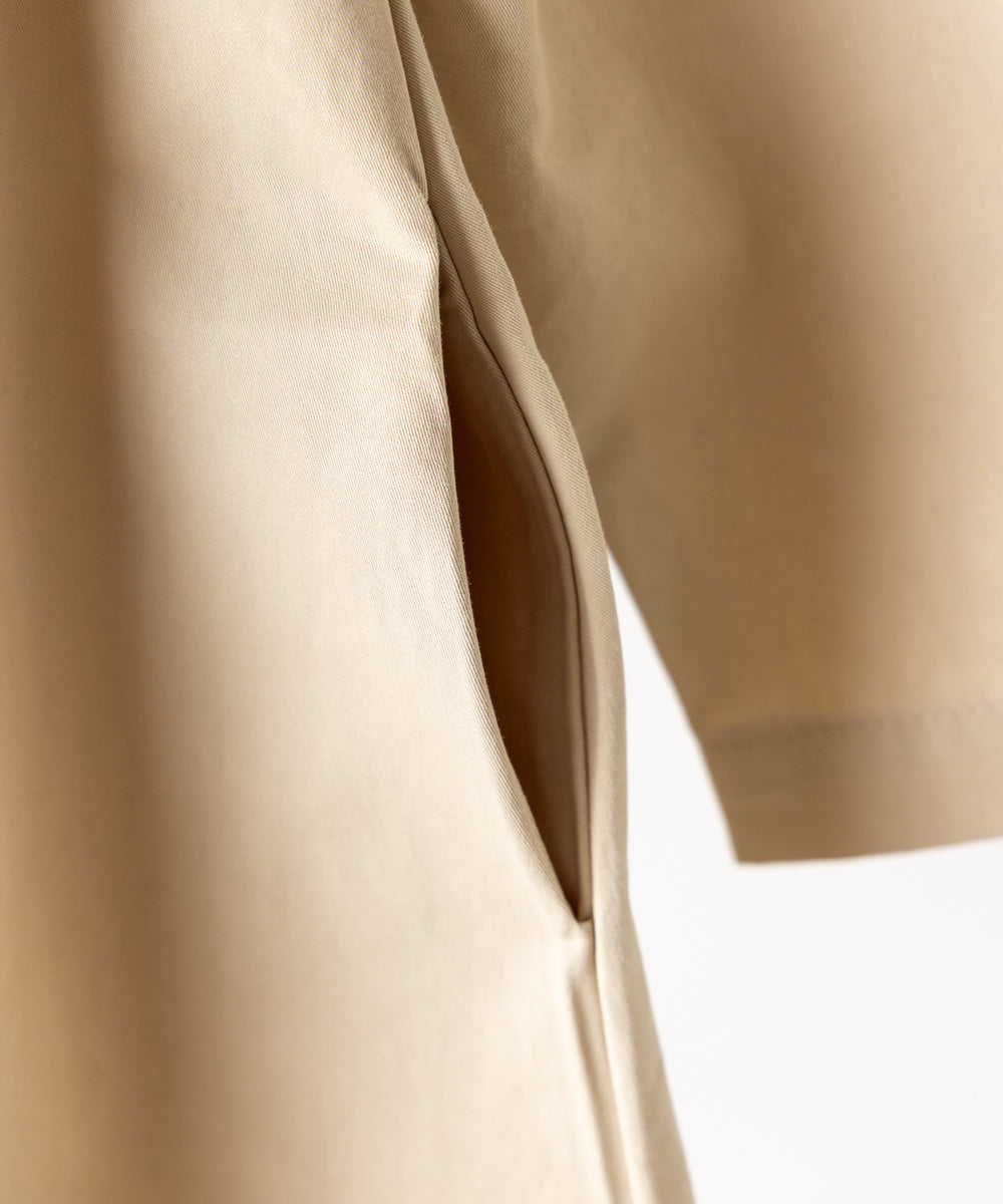 ダブルボタンフリルカラーワンピースコート