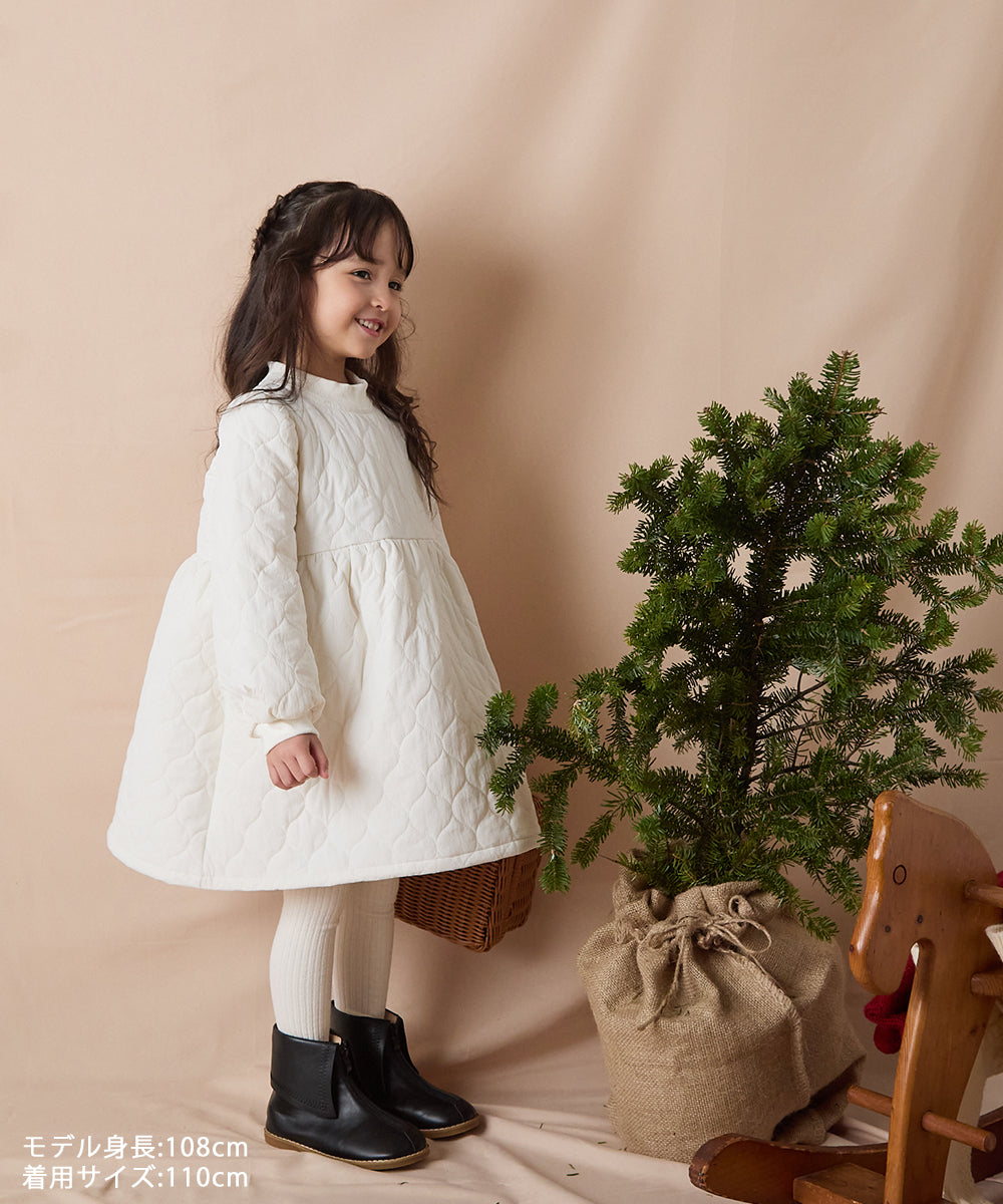 【リンクコーデ】キルティングワンピース