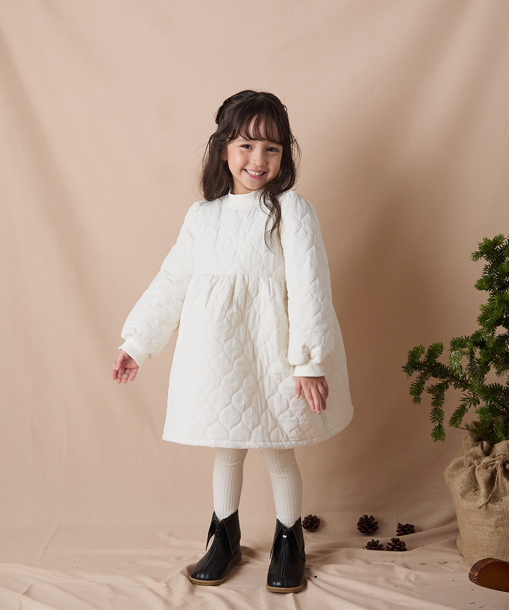 【リンクコーデ】キルティングワンピース